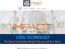 Tablet Screenshot of impactsportswear.com